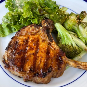 BBQ Bone In Pork Chops